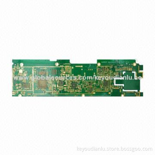 Multilayer High-frequency PCB with Immersion Gold, 1.6mm Board Thickness